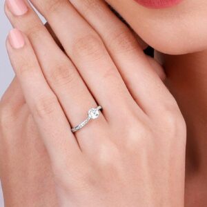 Rhodium Silver Ring