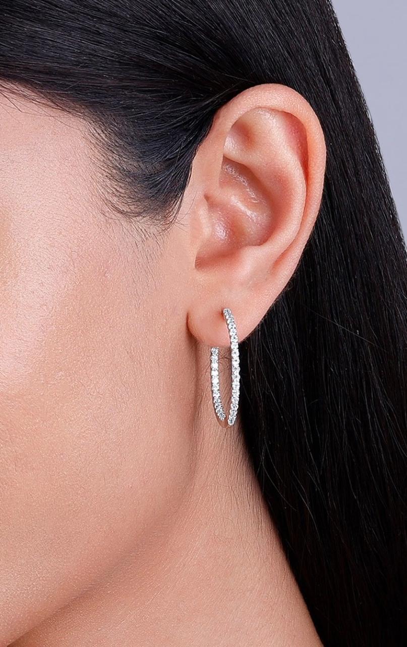 Rhodium Silver Earrings
